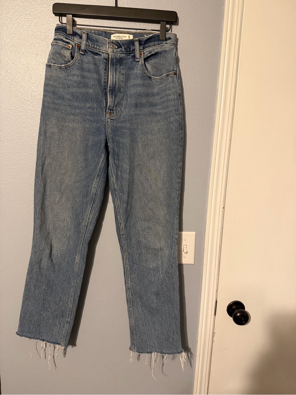 Abercrombie & Fitch Light Blue Straight-Leg Jeans